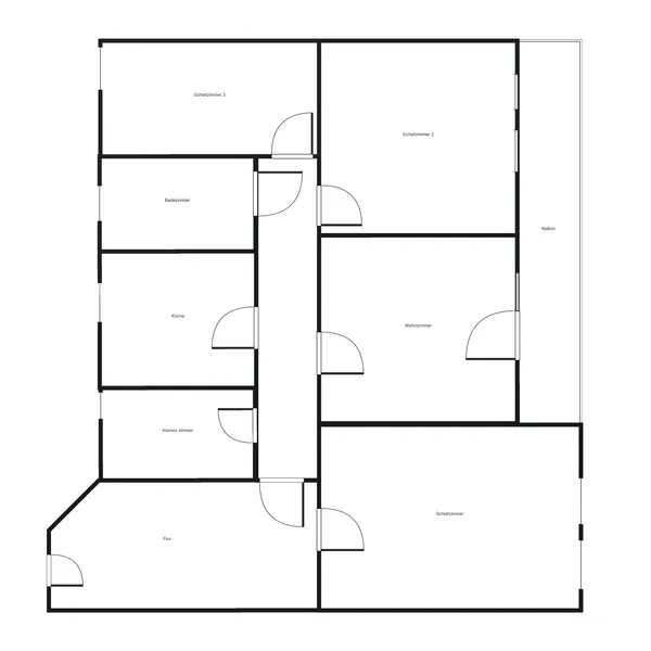 4,5-Zimmer-Wohnung